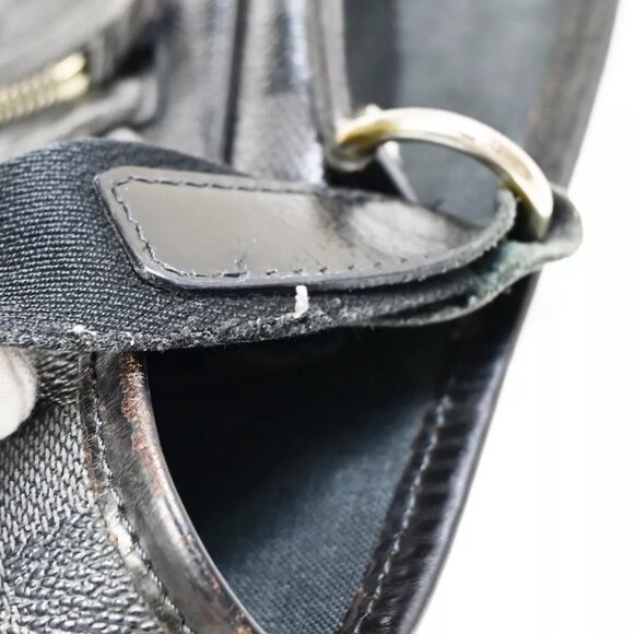 LOUIS VUITTON Daniel MM Shoulder Bag Damier Graphite Leather BK N58029 89FA587 - Picture 8 of 16